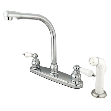 Kingston Brass Victorian Centerset Kitchen Faucet, Chrome KB711